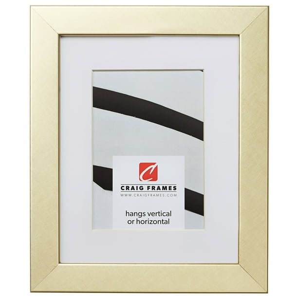 12 x 16 Inch Craig Frames Bauhaus 125 Picture Frame Brushed Gold 12 x 16 Inch Craig Frames Bauhaus 125 Picture Frame Brushed Gold